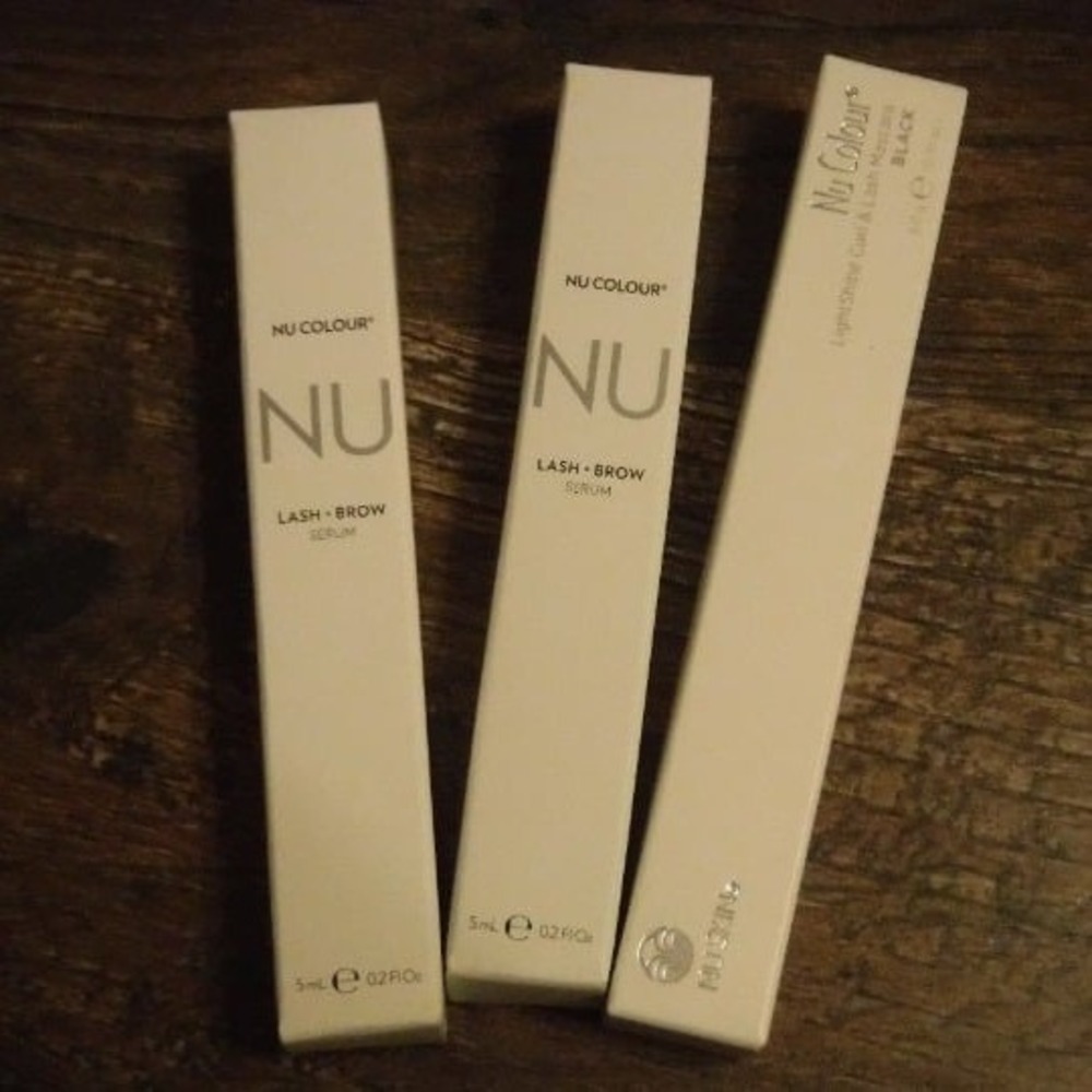 Nu Skin Nu Colour Lash & Brow Serum & Mascara Set Women OS Black NEW Bundle